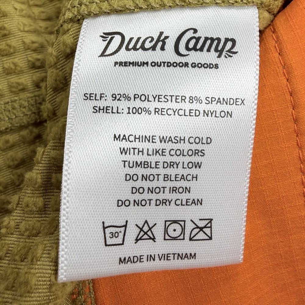 Duck‎ Camp Lightweight Grid Tech Vest Mens Medium Wheat Blaze Hunting NWT - Picture 9 of 10